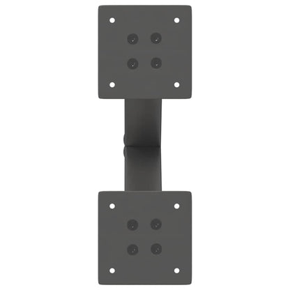 vidaXL Coffee Table Legs X-Shaped 2 pcs Anthracite 37x(30-31) cm Steel