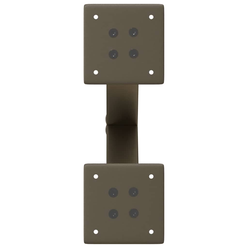 vidaXL Coffee Table Legs X-Shaped 2 pcs Natural Steel 37x(30-31) cm Steel