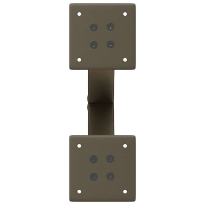 vidaXL Coffee Table Legs X-Shaped 2 pcs Natural Steel 37x(30-31) cm Steel