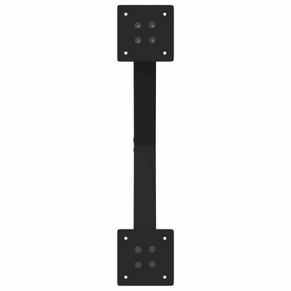 vidaXL Coffee Table Legs X-Shaped 2 pcs Black 50x(30-31) cm Steel