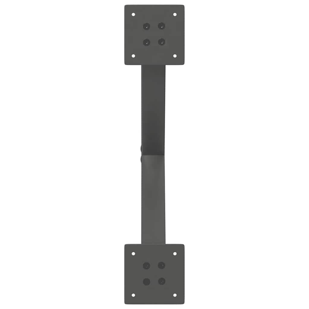vidaXL Coffee Table Legs X-Shaped 2 pcs Anthracite 50x(30-31) cm Steel