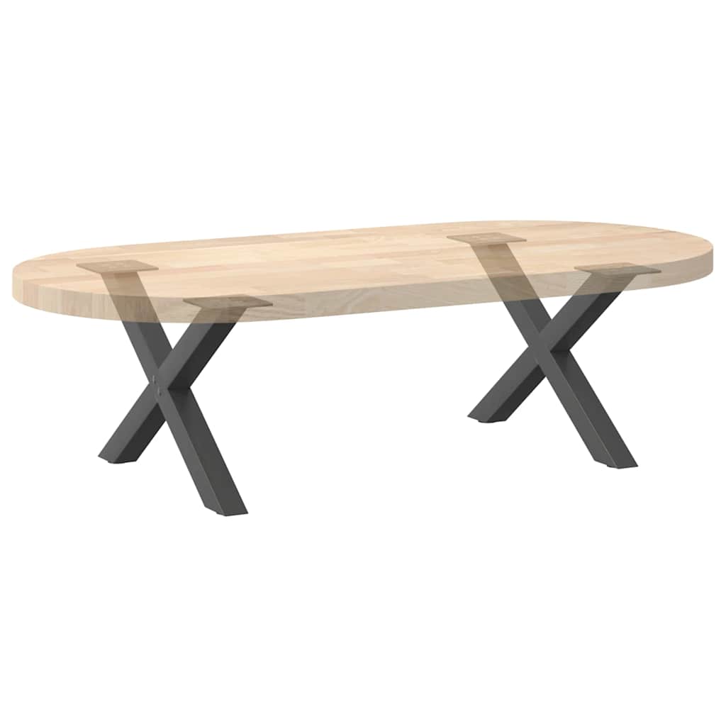 vidaXL Coffee Table Legs X-Shaped 2 pcs Anthracite 50x(30-31) cm Steel