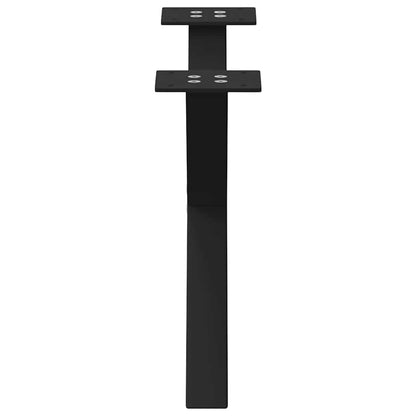 vidaXL Coffee Table Legs X-Shaped 2 pcs Black 60x(30-31) cm Steel