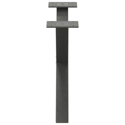 vidaXL Coffee Table Legs X-Shaped 2 pcs Anthracite 60x(30-31) cm Steel