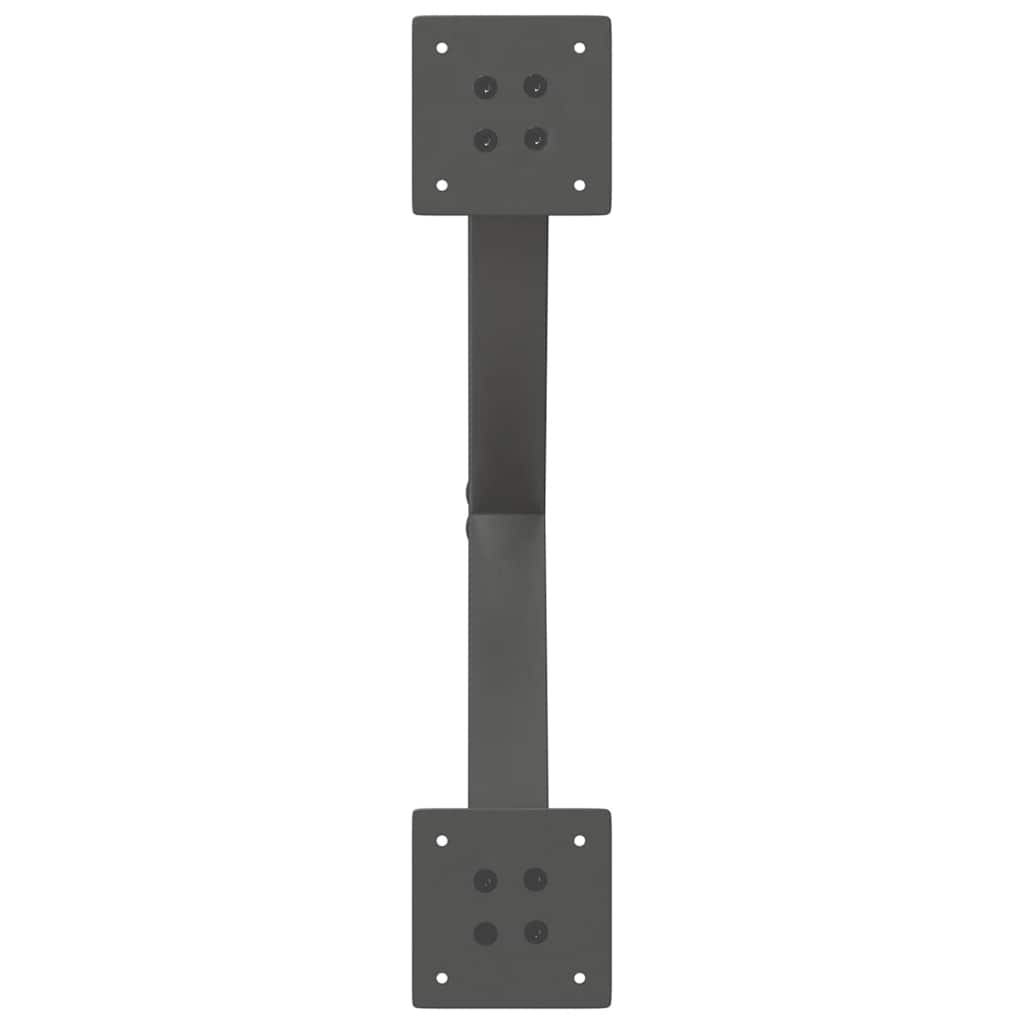 vidaXL Coffee Table Legs X-Shaped 2 pcs Anthracite 60x(30-31) cm Steel