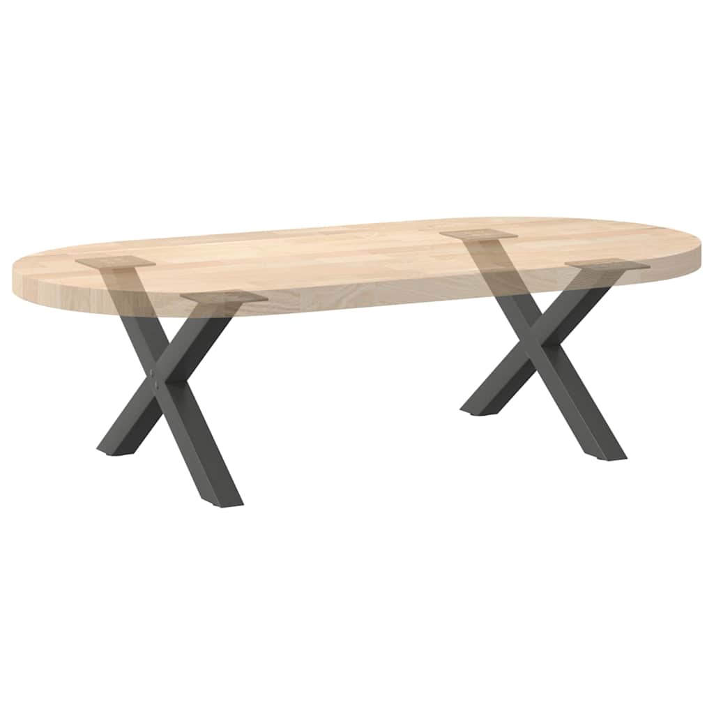 vidaXL Coffee Table Legs X-Shaped 2 pcs Anthracite 60x(30-31) cm Steel