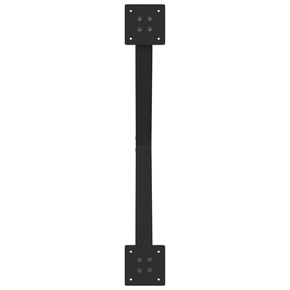 vidaXL Coffee Table Legs X-Shaped 2 pcs Black 70x(30-31) cm Steel