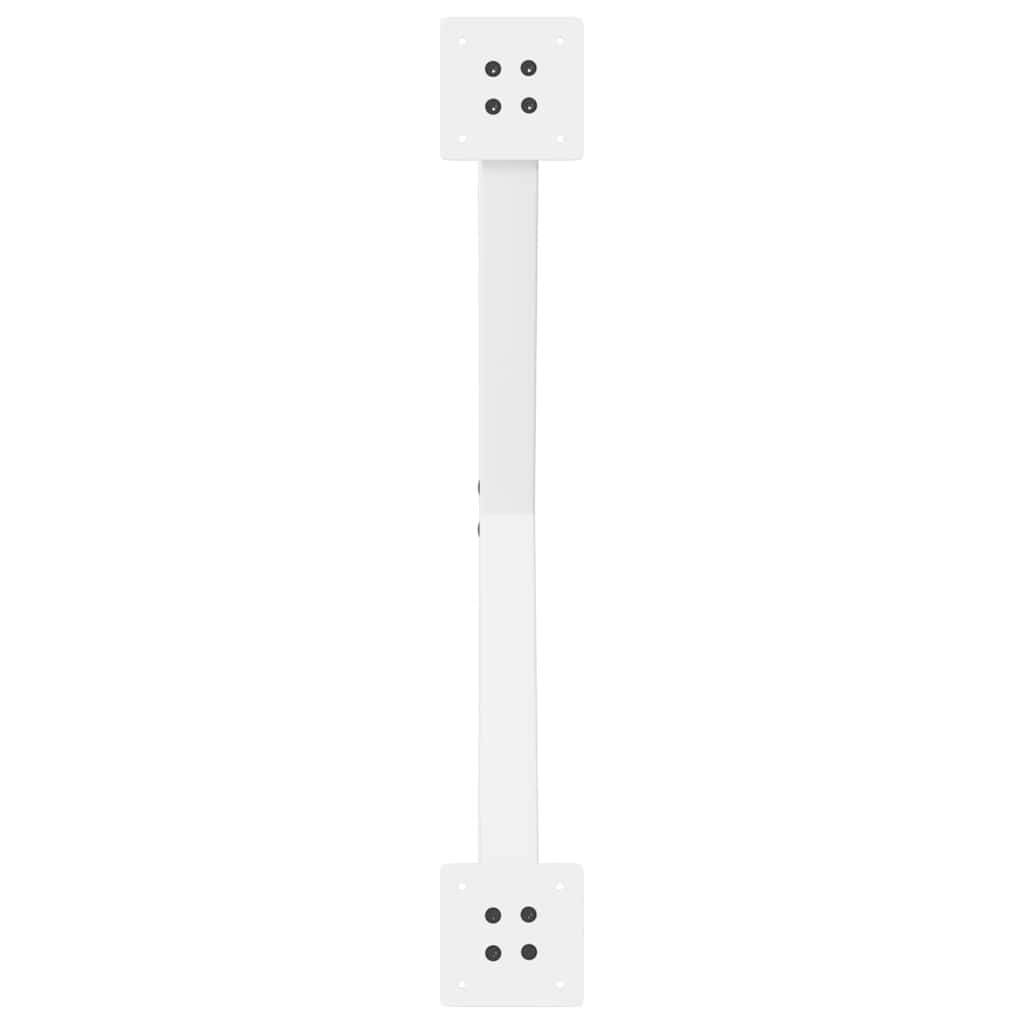 vidaXL Coffee Table Legs X-Shaped 2 pcs White 70x(30-31) cm Steel