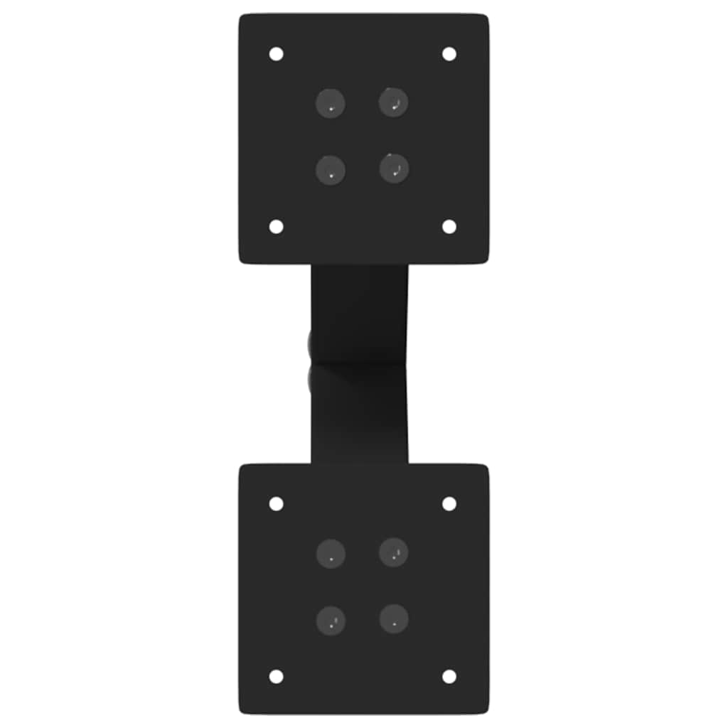 vidaXL Coffee Table Legs X-Shaped 2 pcs Black 28x(42-43) cm Steel