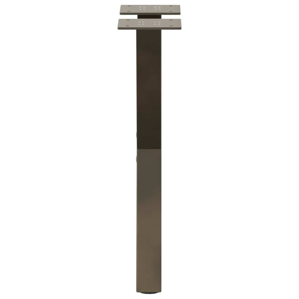 vidaXL Coffee Table Legs X-Shaped 2 pcs Natural Steel 28x(42-43) cm Steel