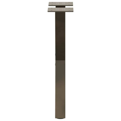 vidaXL Coffee Table Legs X-Shaped 2 pcs Natural Steel 28x(42-43) cm Steel