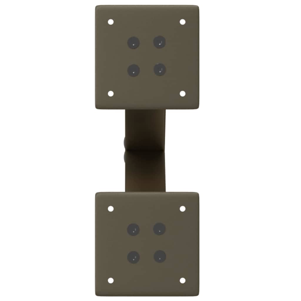 vidaXL Coffee Table Legs X-Shaped 2 pcs Natural Steel 28x(42-43) cm Steel