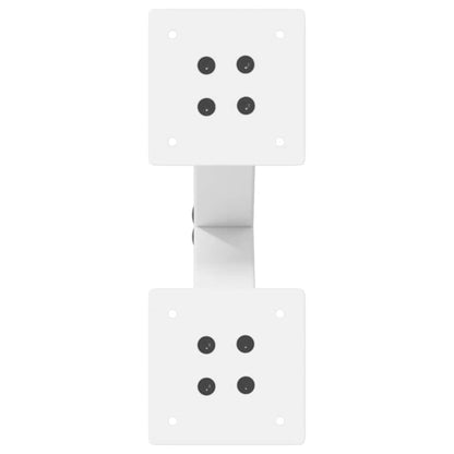 vidaXL Coffee Table Legs X-Shaped 2 pcs White 38x(42-43) cm Steel