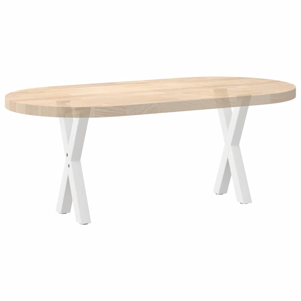 vidaXL Coffee Table Legs X-Shaped 2 pcs White 38x(42-43) cm Steel