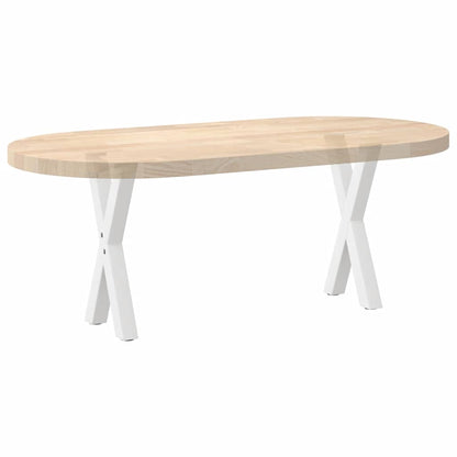 vidaXL Coffee Table Legs X-Shaped 2 pcs White 38x(42-43) cm Steel
