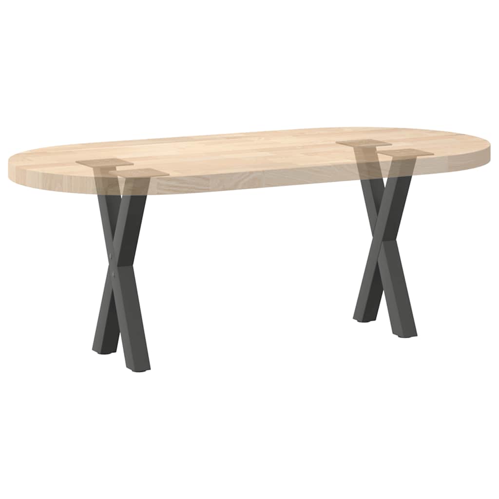 vidaXL Coffee Table Legs X-Shaped 2 pcs Anthracite 38x(42-43) cm Steel