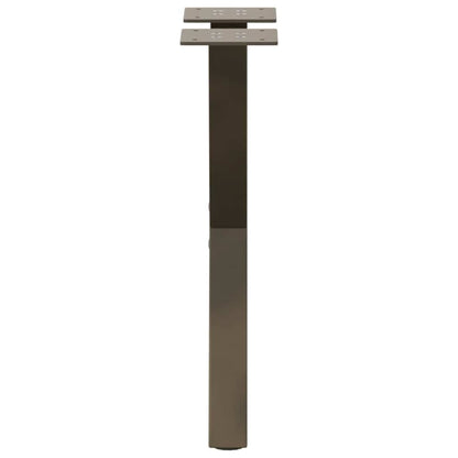 vidaXL Coffee Table Legs X-Shaped 2 pcs Natural Steel 38x(42-43) cm Steel