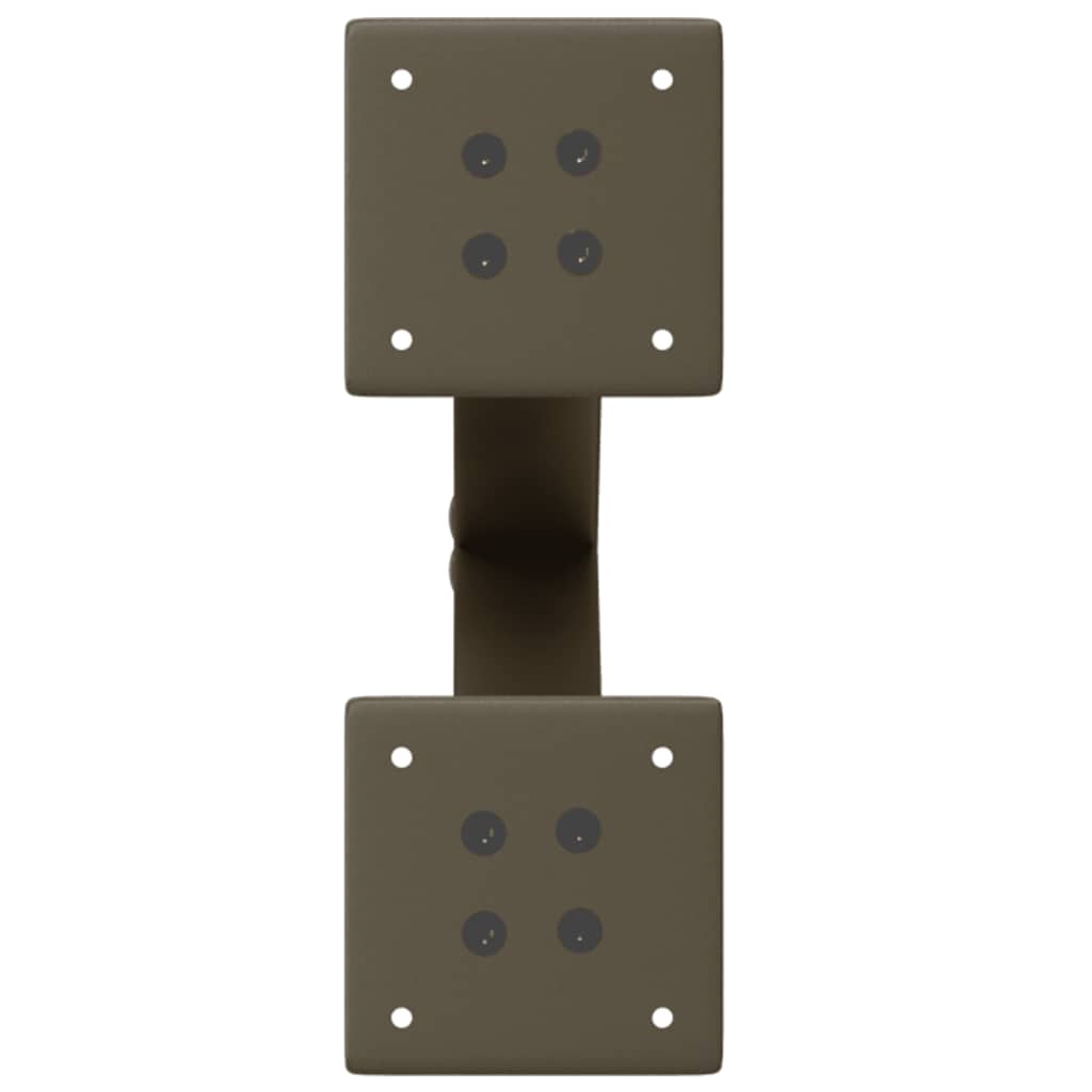 vidaXL Coffee Table Legs X-Shaped 2 pcs Natural Steel 38x(42-43) cm Steel