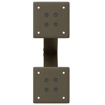 vidaXL Coffee Table Legs X-Shaped 2 pcs Natural Steel 38x(42-43) cm Steel