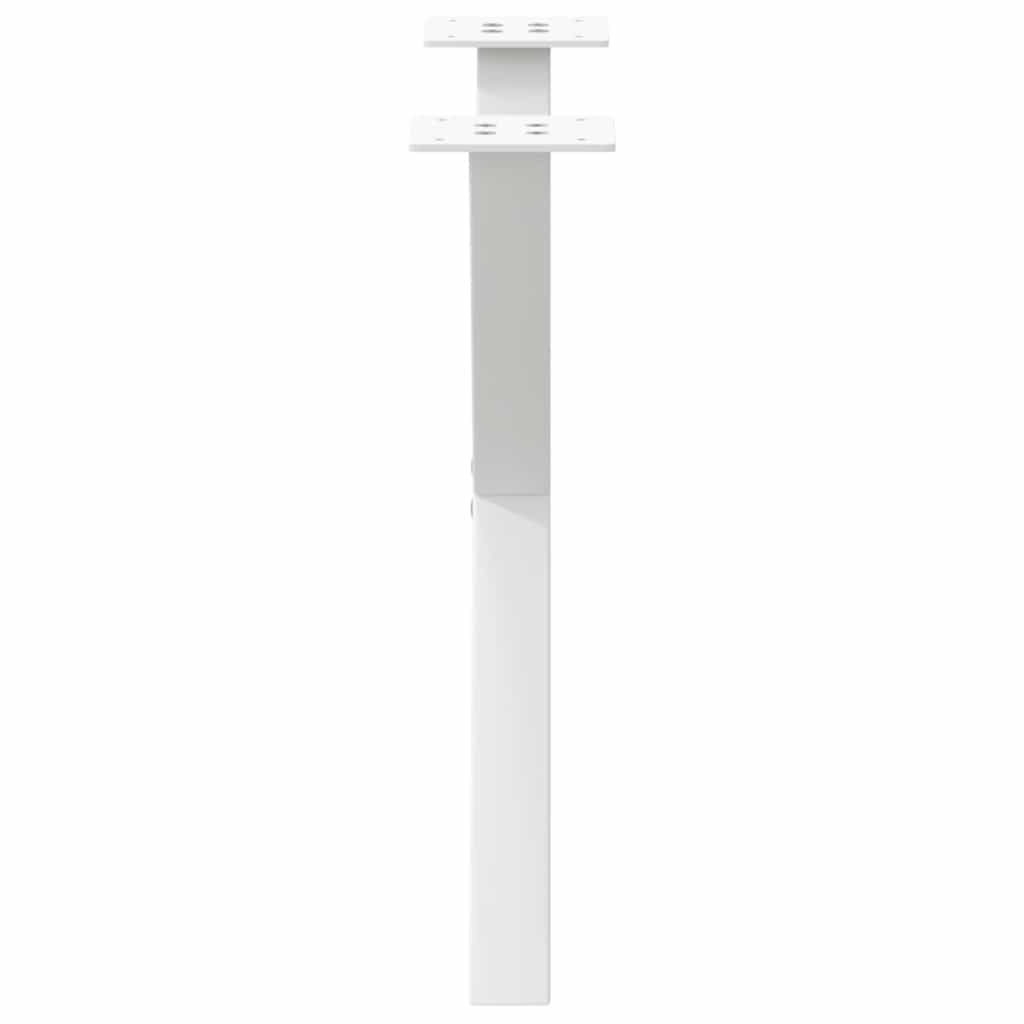 vidaXL Coffee Table Legs X-Shaped 2 pcs White 60x(42-43) cm Steel