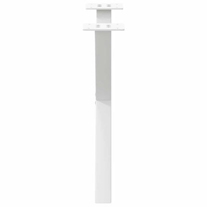 vidaXL Coffee Table Legs X-Shaped 2 pcs White 60x(42-43) cm Steel