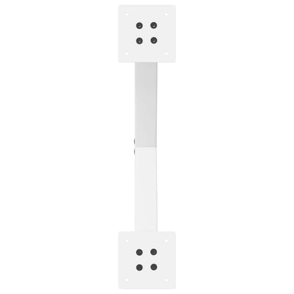 vidaXL Coffee Table Legs X-Shaped 2 pcs White 60x(42-43) cm Steel