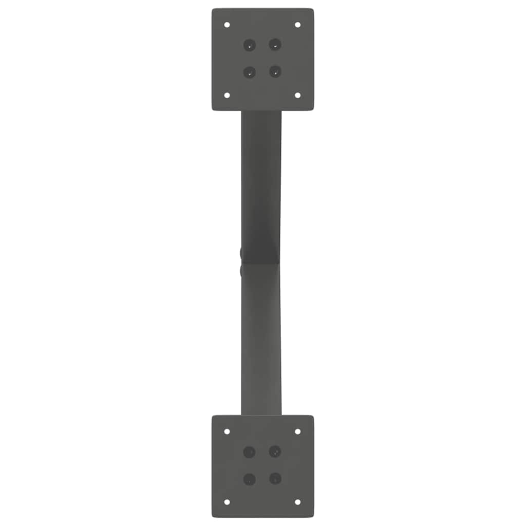 vidaXL Coffee Table Legs X-Shaped 2 pcs Anthracite 60x(42-43) cm Steel