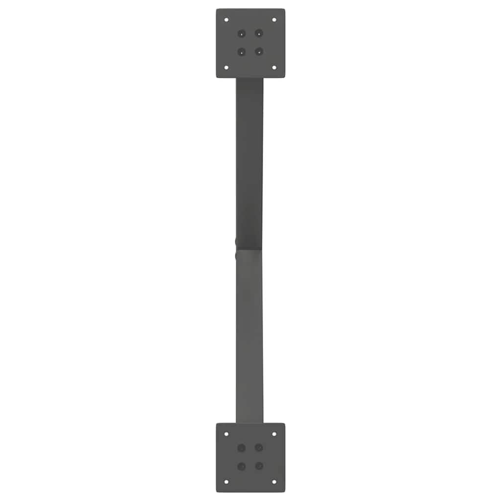 vidaXL Coffee Table Legs X-Shaped 2 pcs Anthracite 70x(42-43) cm Steel