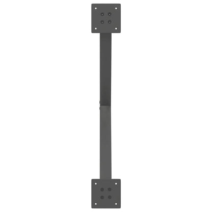 vidaXL Coffee Table Legs X-Shaped 2 pcs Anthracite 70x(42-43) cm Steel