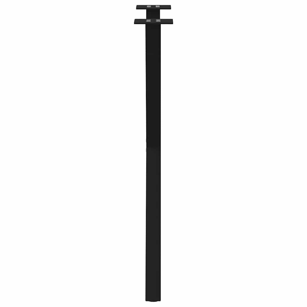 vidaXL Dining Table Legs X-Shaped 2 pcs Black 50x(72-73) cm Steel