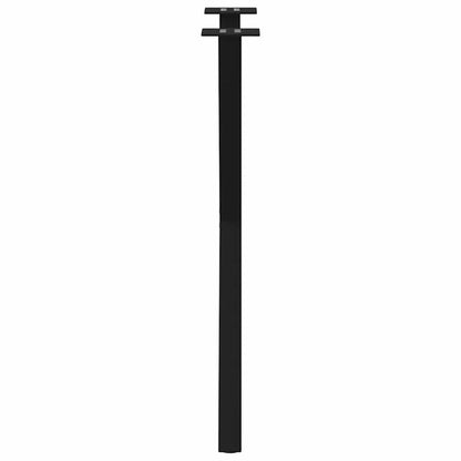 vidaXL Dining Table Legs X-Shaped 2 pcs Black 50x(72-73) cm Steel