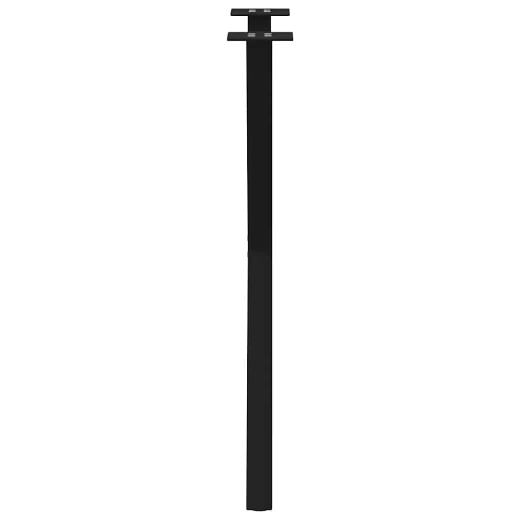vidaXL Dining Table Legs X-Shaped 2 pcs Black 57x(72-73) cm Steel