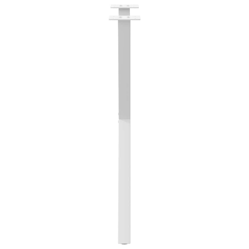 vidaXL Dining Table Legs X-Shaped 2 pcs White 57x(72-73) cm Steel
