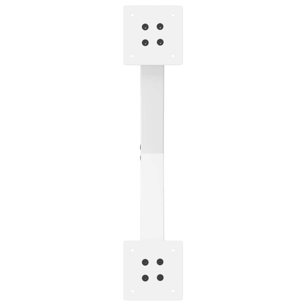 vidaXL Dining Table Legs X-Shaped 2 pcs White 57x(72-73) cm Steel