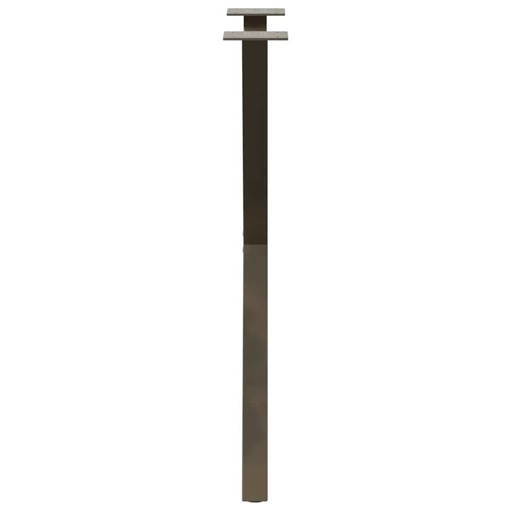 vidaXL Dining Table Legs X-Shaped 2 pcs Natural Steel 57x(72-73) cm Steel