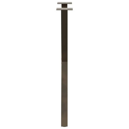 vidaXL Dining Table Legs X-Shaped 2 pcs Natural Steel 57x(72-73) cm Steel