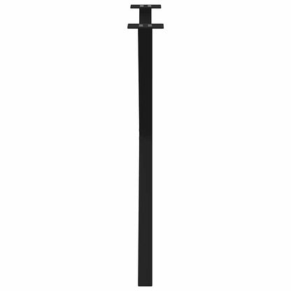 vidaXL Dining Table Legs X-Shaped 2 pcs Black 70x(72-73) cm Steel