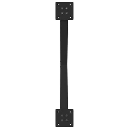 vidaXL Dining Table Legs X-Shaped 2 pcs Black 70x(72-73) cm Steel