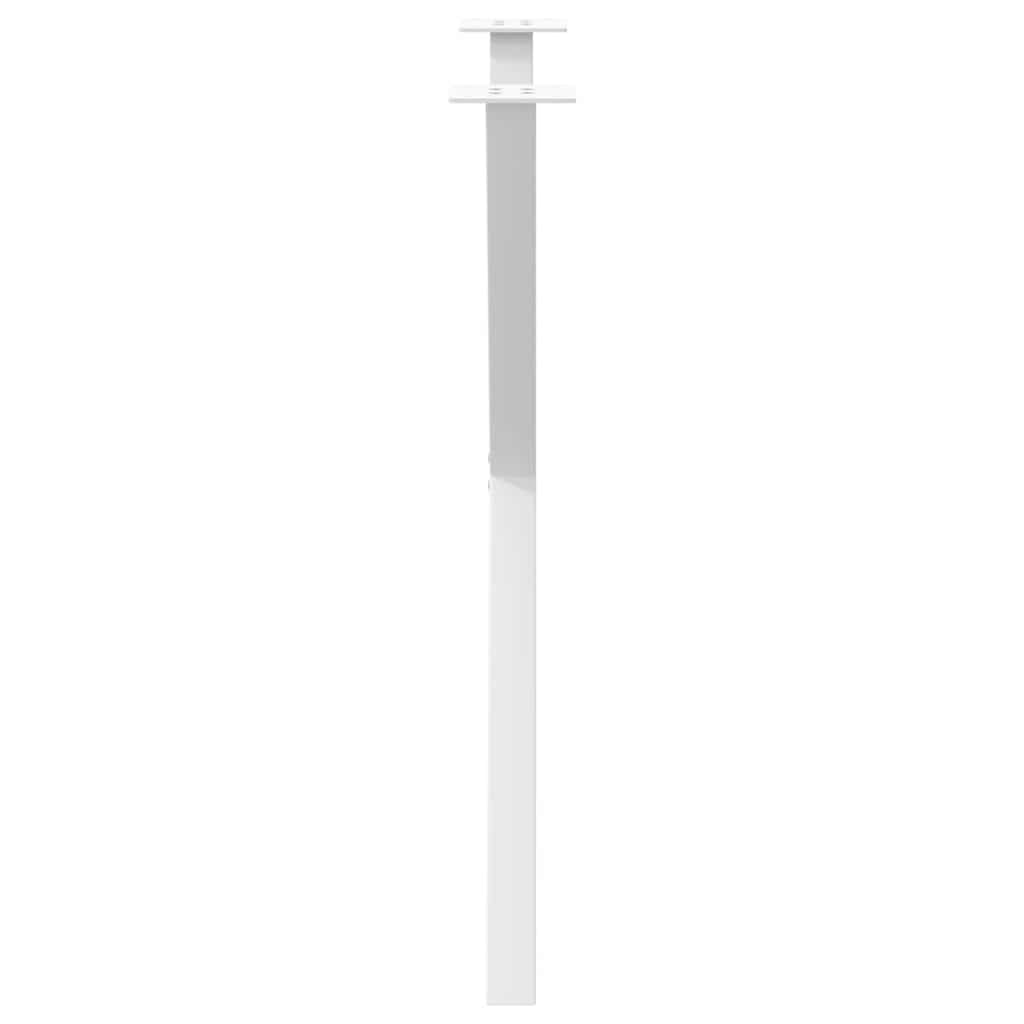 vidaXL Dining Table Legs X-Shaped 2 pcs White 70x(72-73) cm Steel