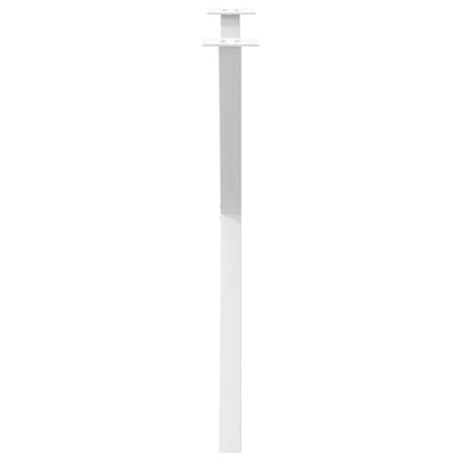vidaXL Dining Table Legs X-Shaped 2 pcs White 70x(72-73) cm Steel