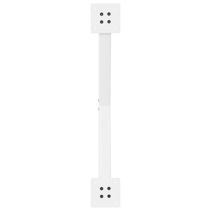 vidaXL Dining Table Legs X-Shaped 2 pcs White 70x(72-73) cm Steel