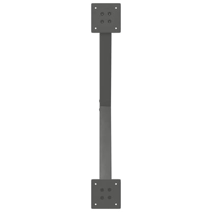 vidaXL Dining Table Legs X-Shaped 2 pcs Anthracite 70x(72-73) cm Steel