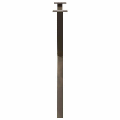 vidaXL Dining Table Legs X-Shaped 2 pcs Natural Steel 70x(72-73) cm Steel