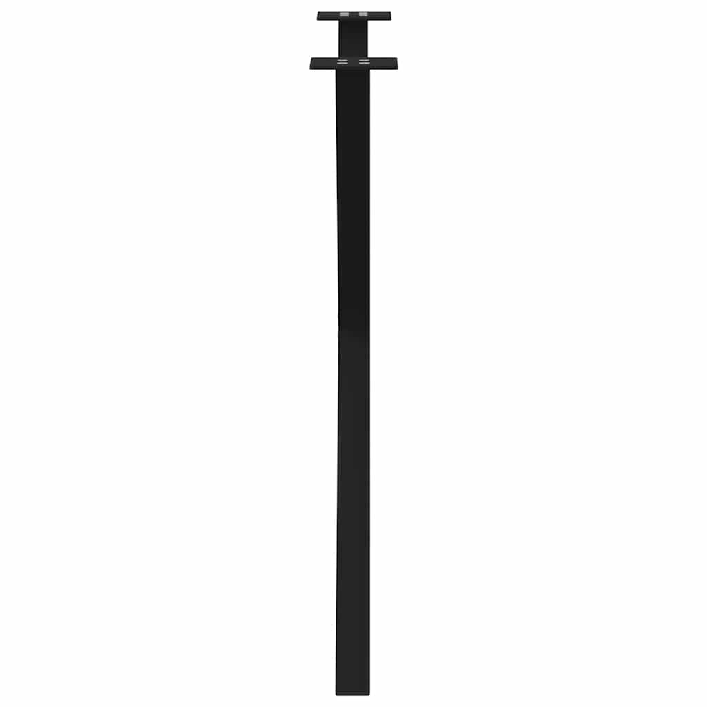 vidaXL Dining Table Legs X-Shaped 2 pcs Black 80x(72-73) cm Steel