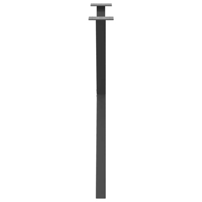 vidaXL Dining Table Legs X-Shaped 2 pcs Anthracite 80x(72-73) cm Steel