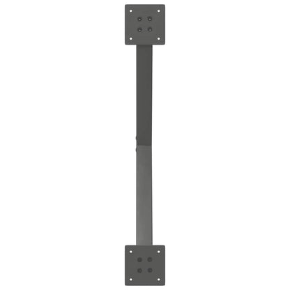 vidaXL Dining Table Legs X-Shaped 2 pcs Anthracite 80x(72-73) cm Steel