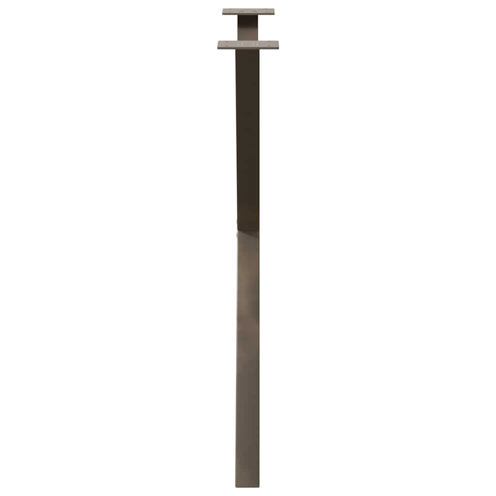 vidaXL Dining Table Legs X-Shaped 2 pcs Natural Steel 80x(72-73) cm Steel