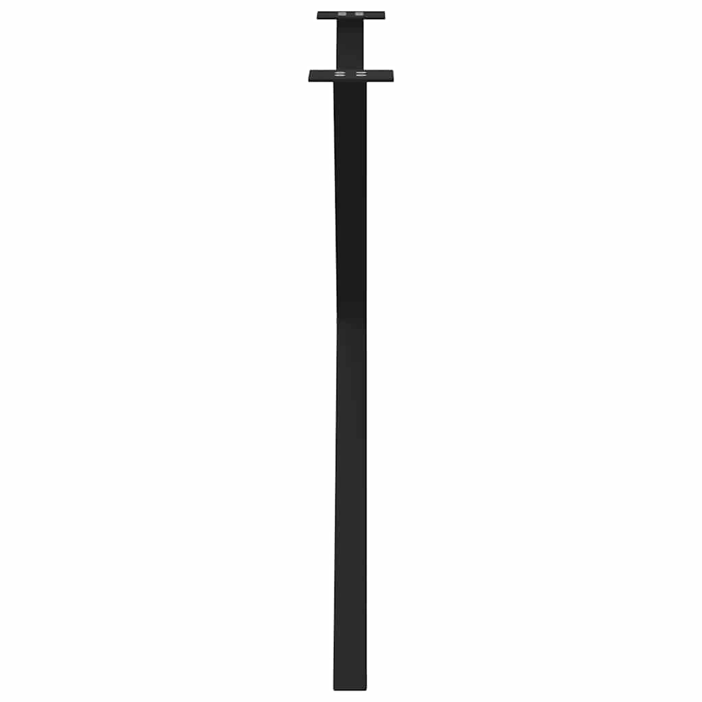 vidaXL Dining Table Legs X-Shaped 2 pcs Black 90x(72-73) cm Steel