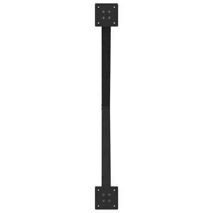 vidaXL Dining Table Legs X-Shaped 2 pcs Black 90x(72-73) cm Steel