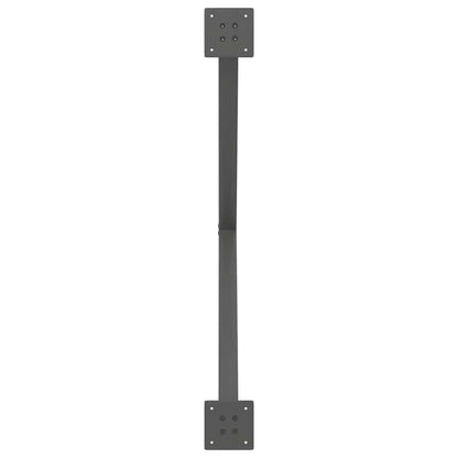 vidaXL Dining Table Legs X-Shaped 2 pcs Anthracite 90x(72-73) cm Steel